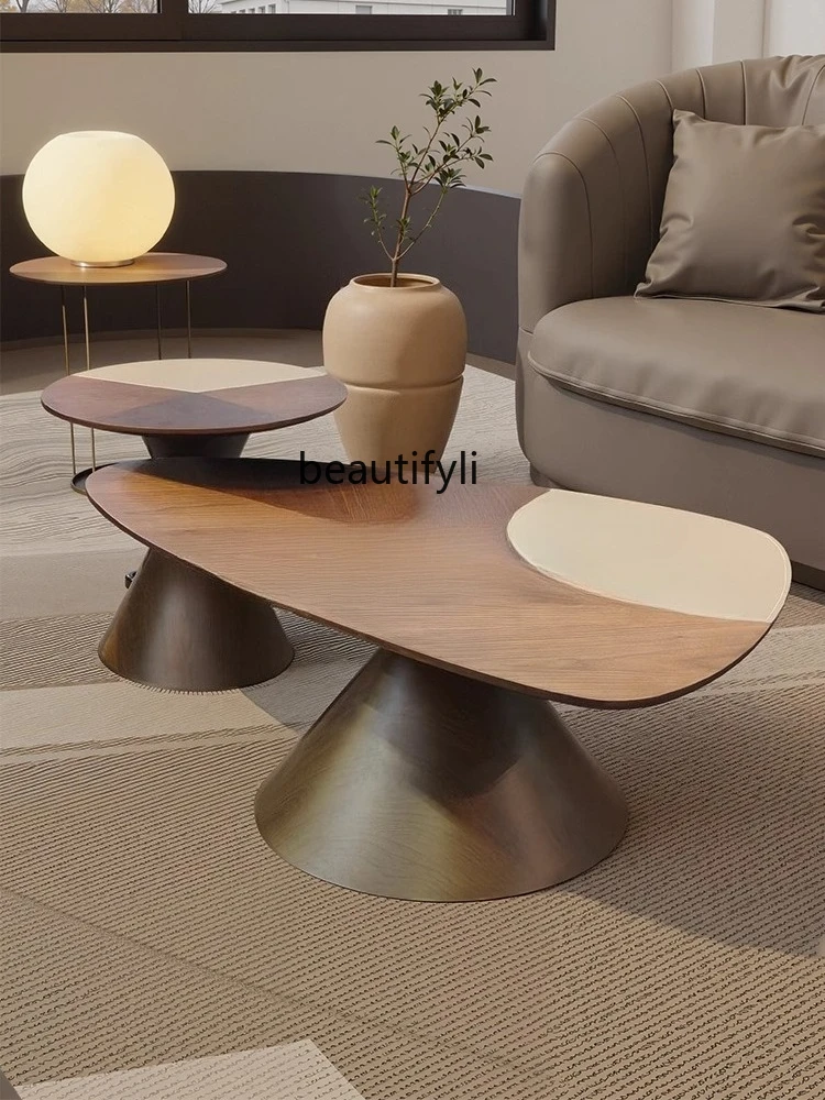 Coffee X Tea - X Salontafelcombinatie, lichte luxe retro huiswoonkamer