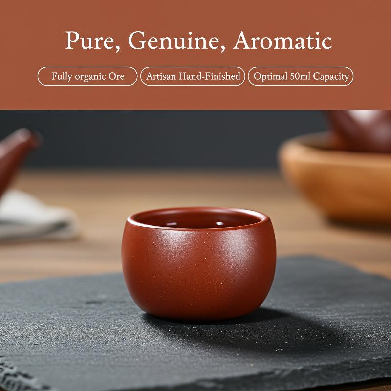 Coffee Tea Set Up - Yixing Purple Clay Travel Tea Bowl