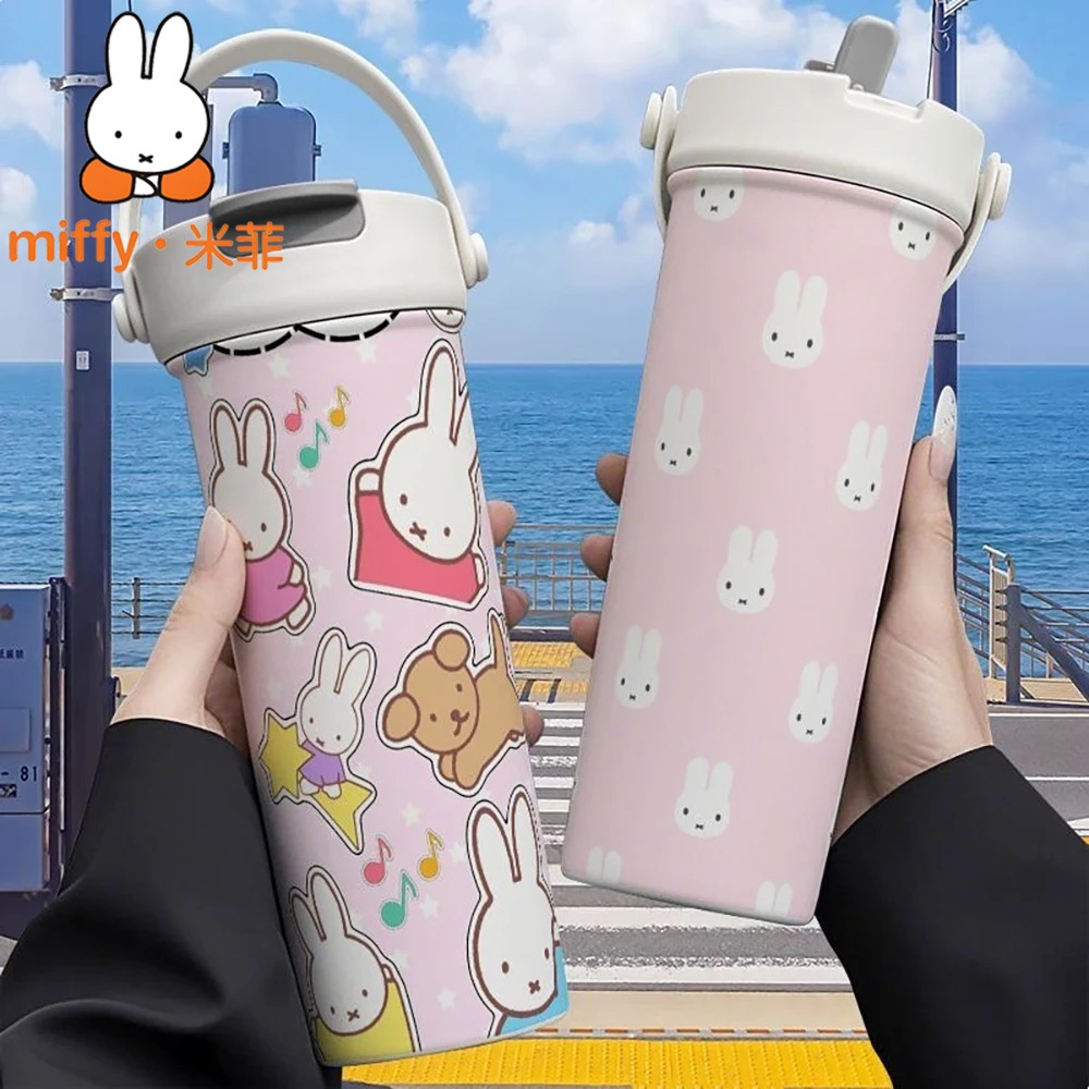 Coffee Tea Jars - Miffy Rabbit Handheld Thermos Dual Drink