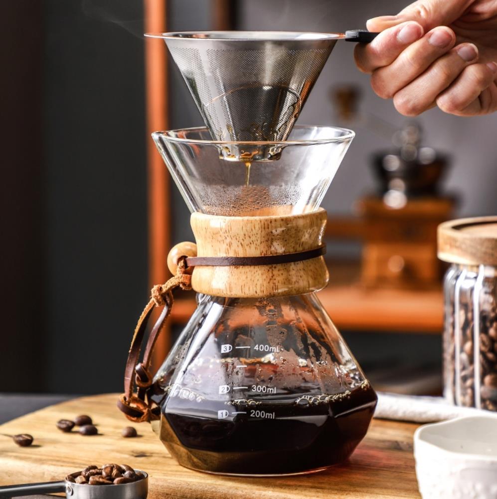 Cold Brew Jar - Glazen koffiepot met roestvrijstalen filter Drip