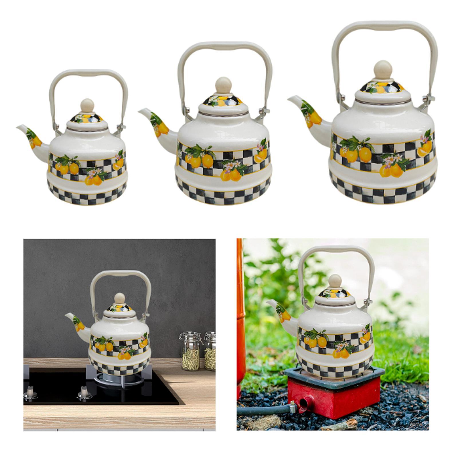 Lemon Tea Coffee - Unieke Emaille Theeketel Drankkan Multifunctionele Citroen