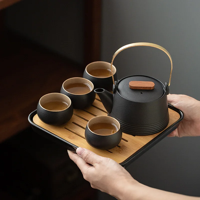 Coffee Tea Set Up - Kwaliteit Chinese Thee Set Hand-Held Zwarte