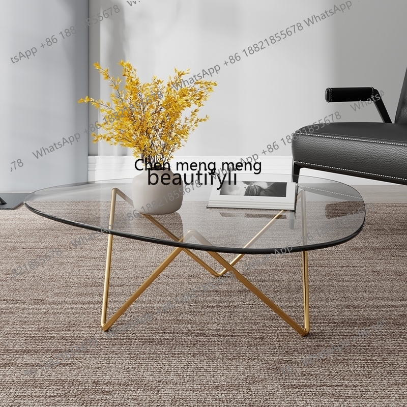 Coffee X Tea - X Salontafel van gehard glas, eenvoudige