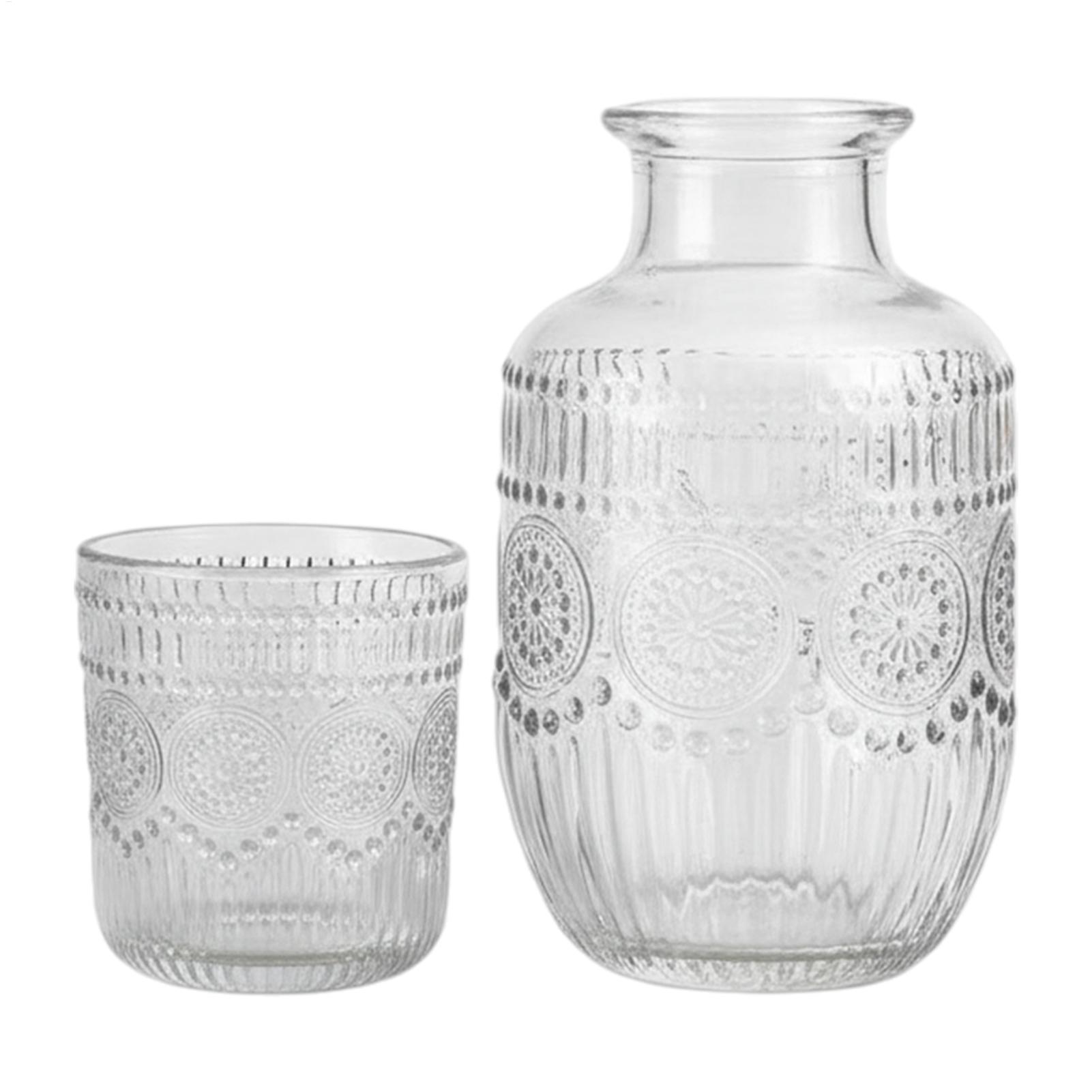 Coffee Tea Set Up - 550ml Bedside Carafe, kan en glazen