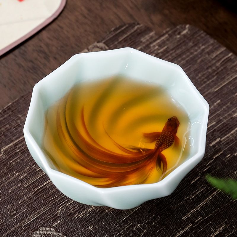 Coffee Tea Set Up - Creatieve Celadon Theekopjes Handgemaakte Koi Thee
