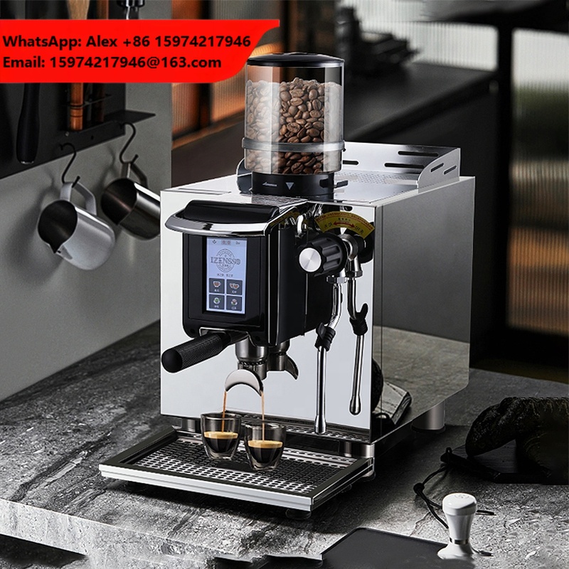 Coffee Tea Espresso Machines - Italiaanse semi-automatische espressomachine met geïntegreerde koffiemaler