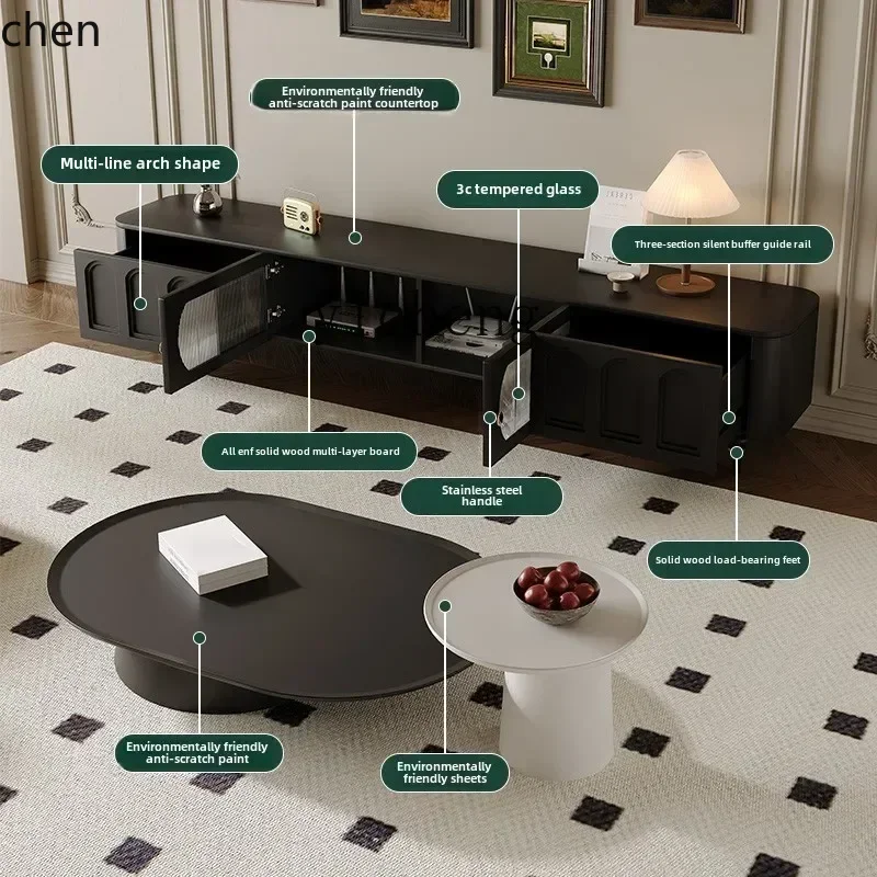 Coffee & Tea Garden Lincoln Menu - i5.15 retro tv-kast salontafelcombinatie moderne eenvoudige