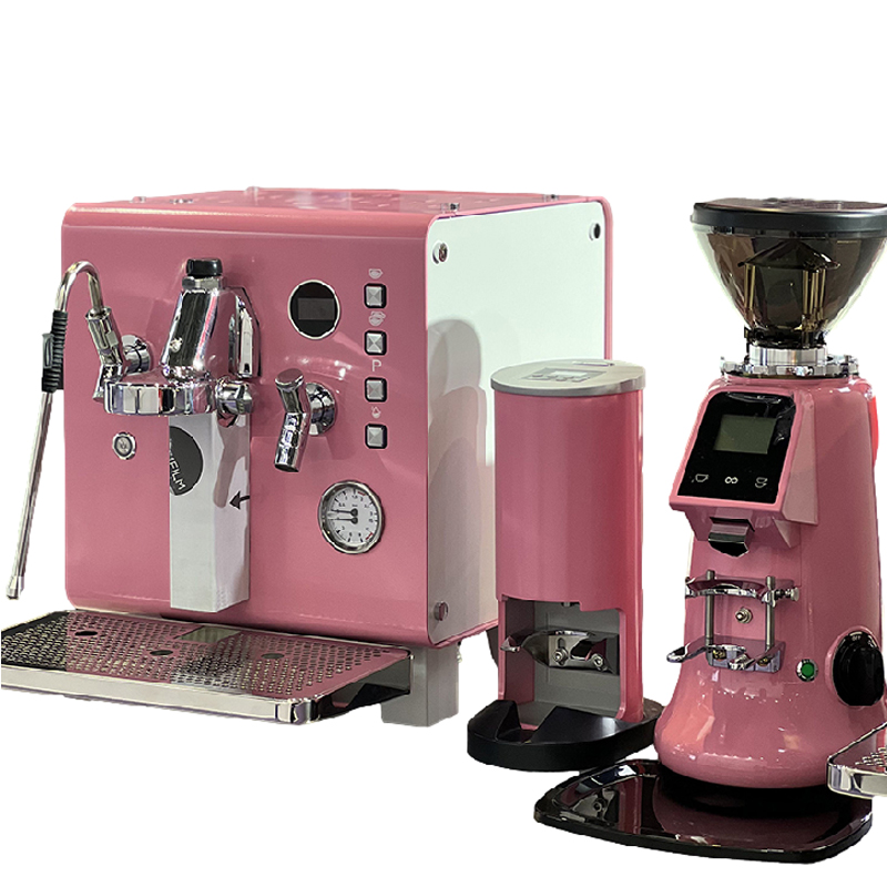 Coffee & Tea Garden Lincoln Menu - Professioneel roze semi-automatisch espressoapparaat voor commercieel