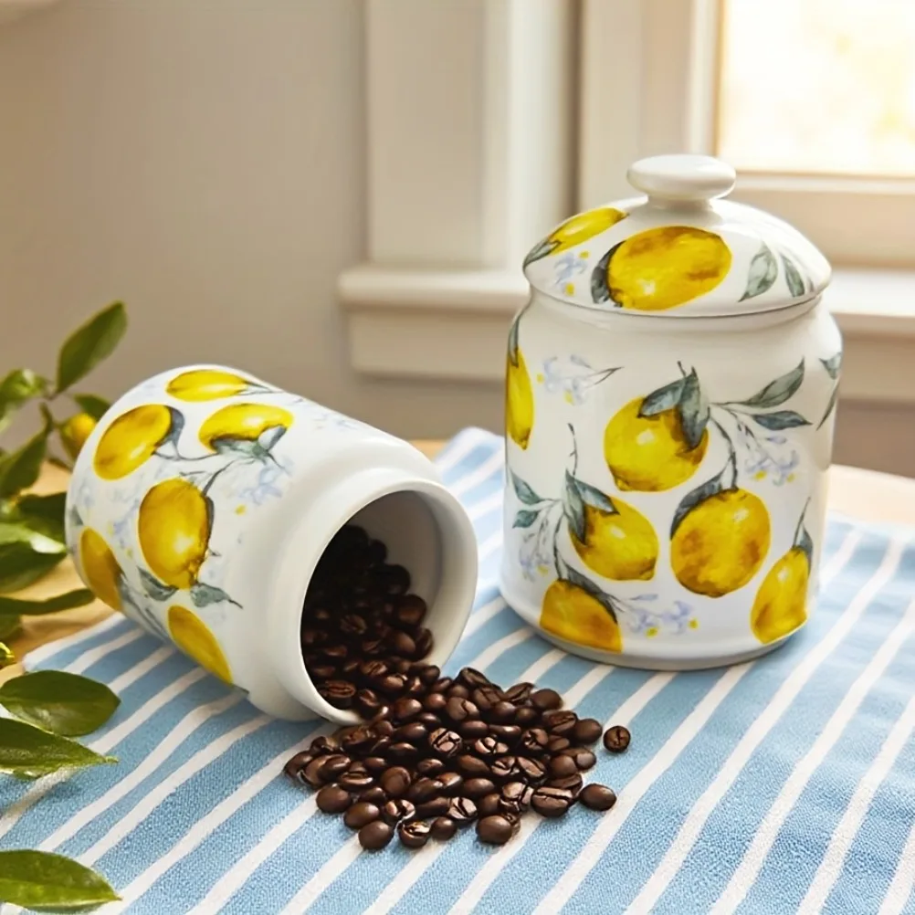 Keramische opbergpot met citro - Lemon Tea Coffee recensie en prijs