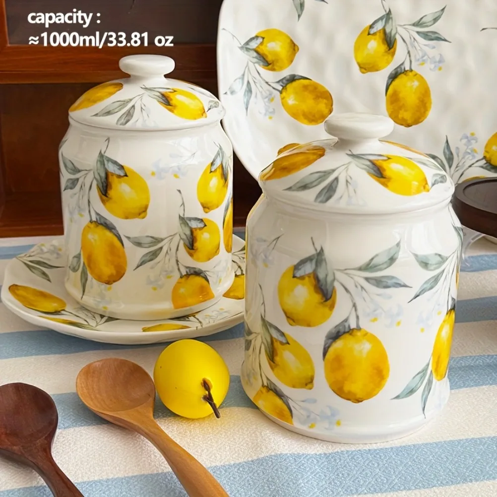 Keramische opbergpot met citro - Lemon Tea Coffee recensie en prijs