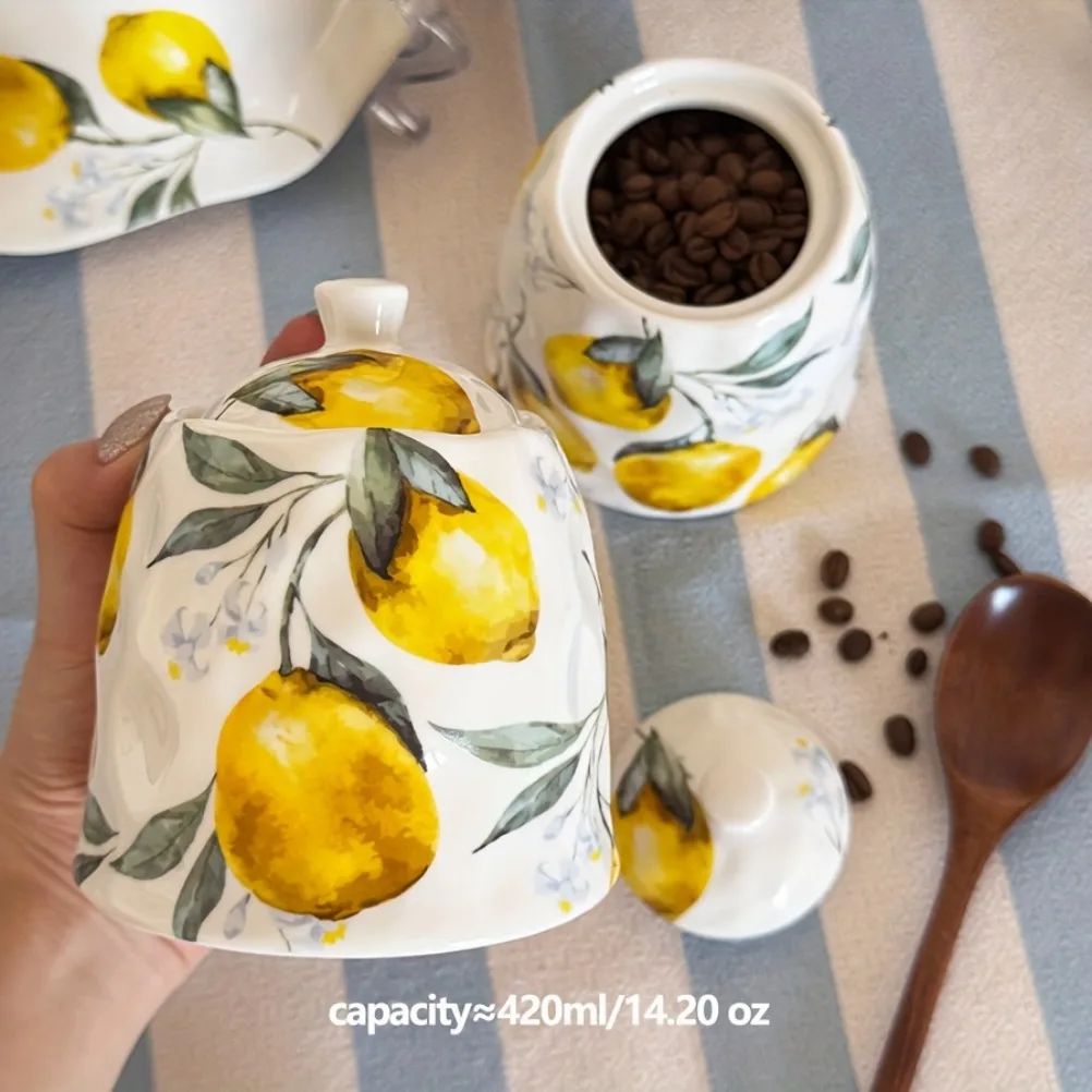 Keramische opbergpot met citro - Lemon Tea Coffee recensie en prijs