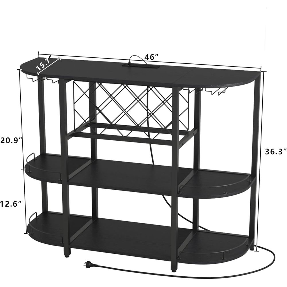 Zwarte 3-laags salontafel met  - Coffee & Tea Garden Lincoln Menu recensie en prijs