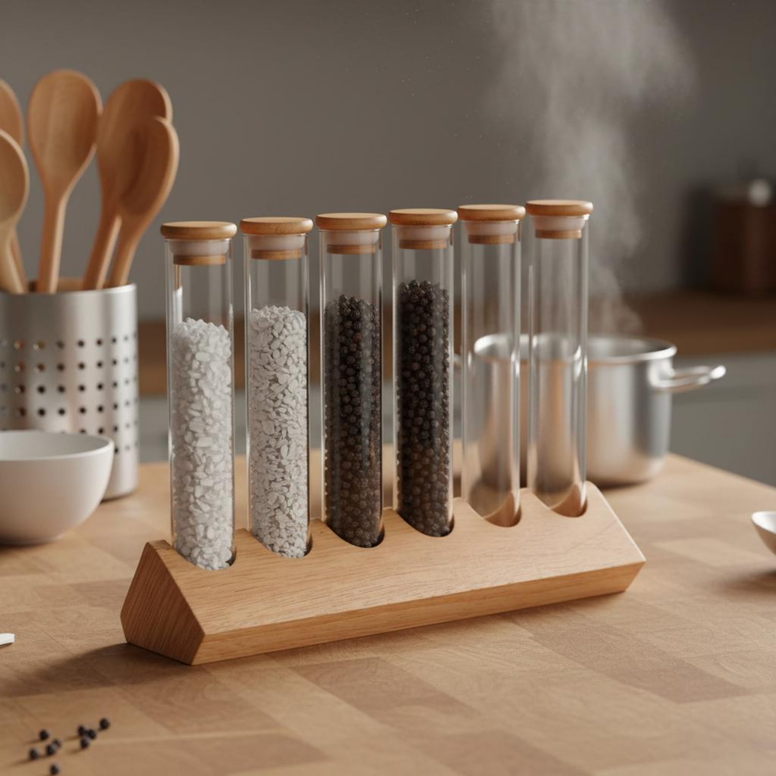Glazen buisvormige bewaardoose - Coffee Bean recensie en prijs
