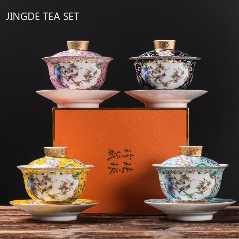 Jingdezhen Emaille Kleur Keram - Coffee Tea Set Up recensie en prijs