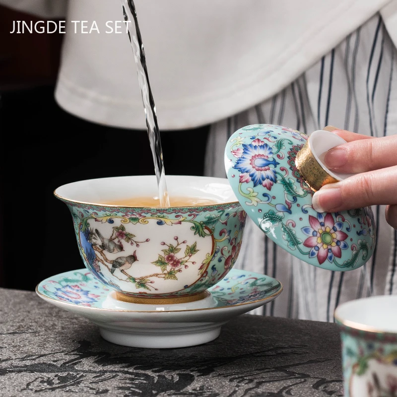 Jingdezhen Emaille Kleur Keram - Coffee Tea Set Up recensie en prijs