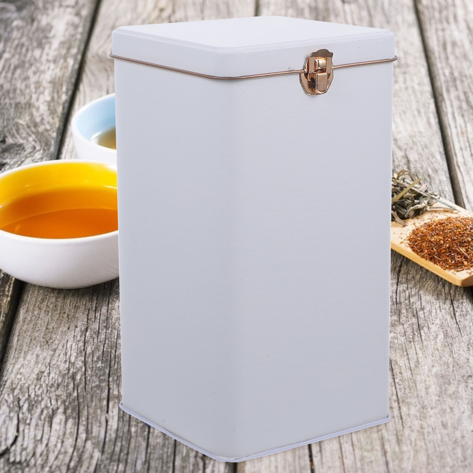 Stevige blikken opbergpot voor - Coffee Tea Leaf And Bean recensie en prijs