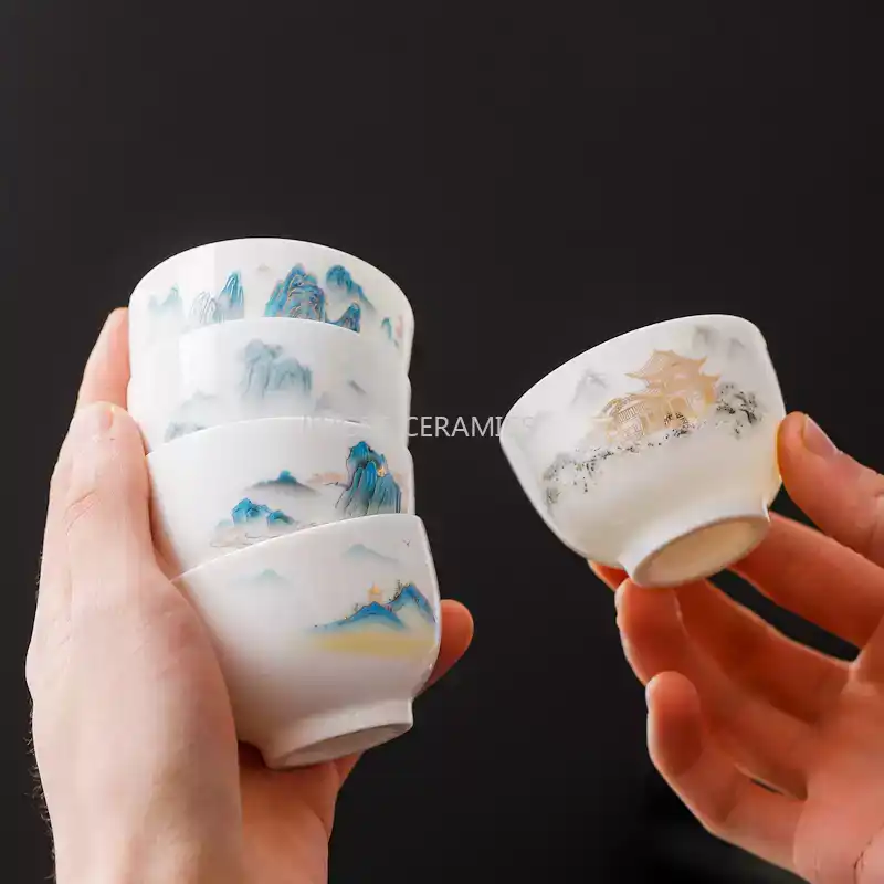 4 STKS Keramische Mini Theekop - Coffee Tea Set Up recensie en prijs