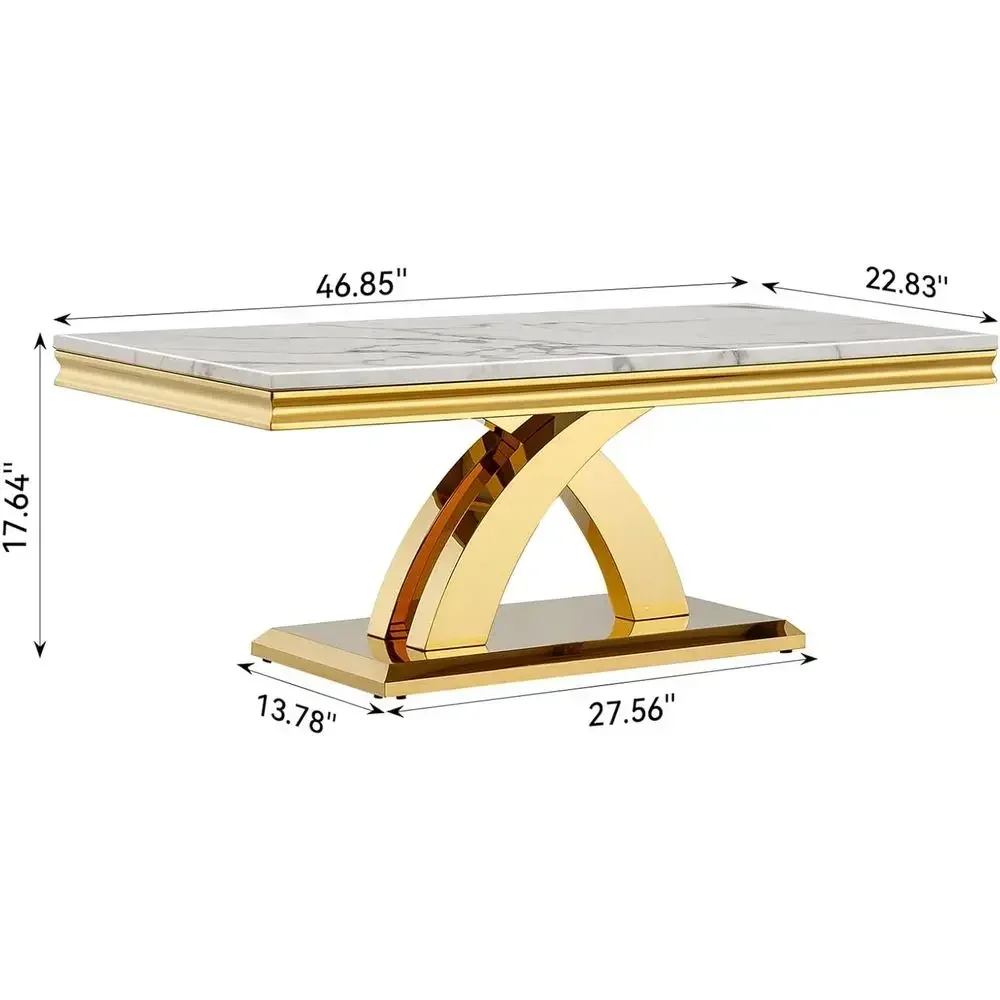 Luxe witte marmeren salontafel - Coffee X Tea recensie en prijs