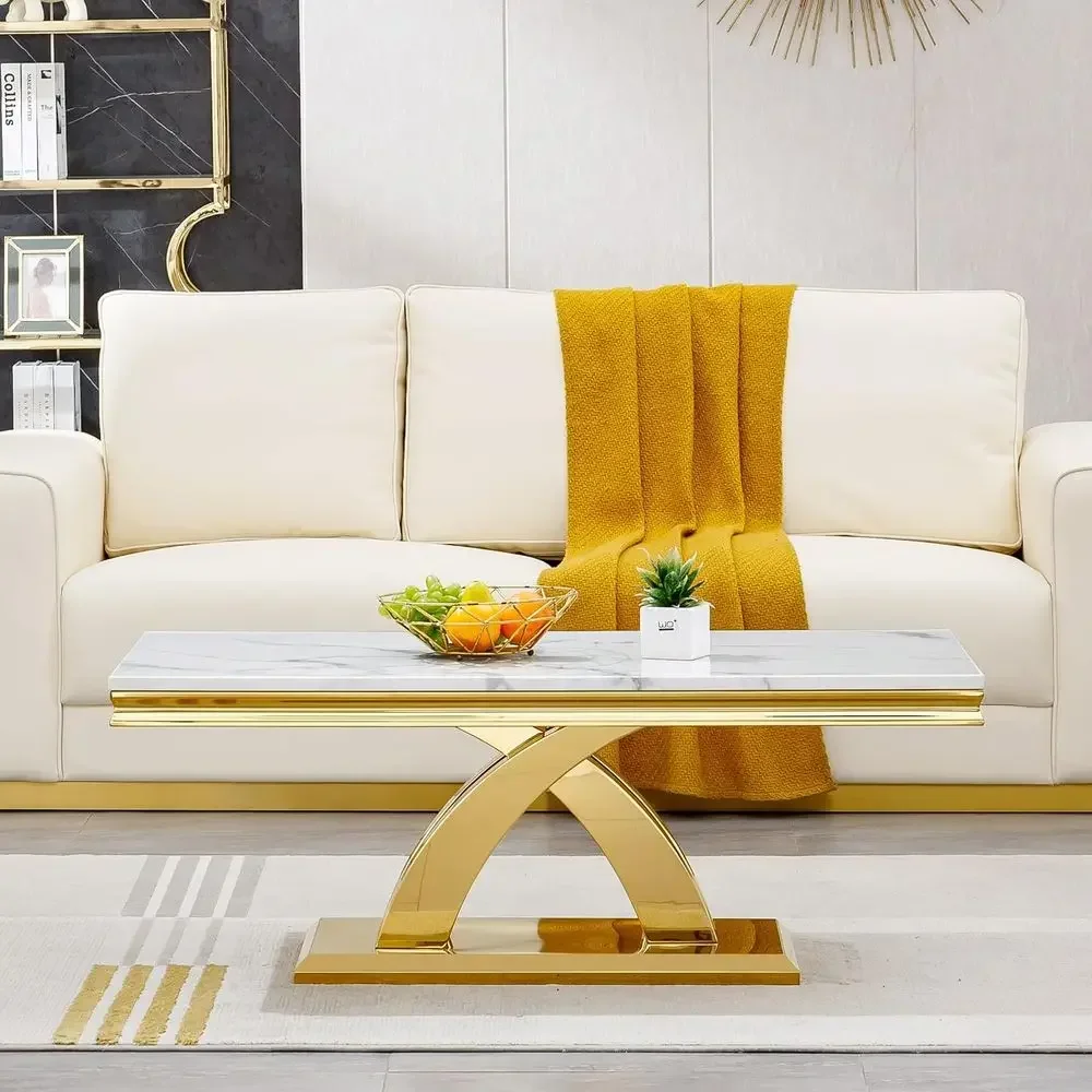 Luxe witte marmeren salontafel - Coffee X Tea recensie en prijs