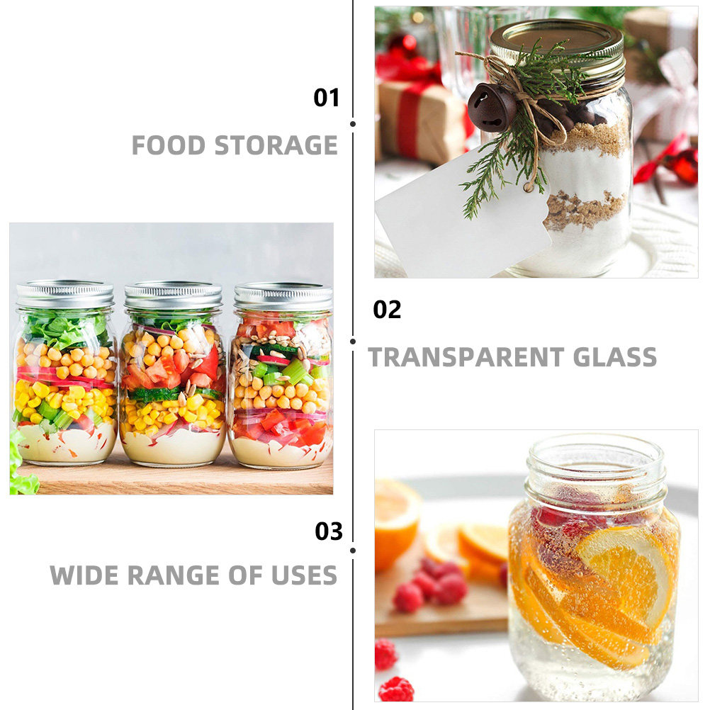 6 stuks transparante ronde gla - Coffee Tea Jars recensie en prijs