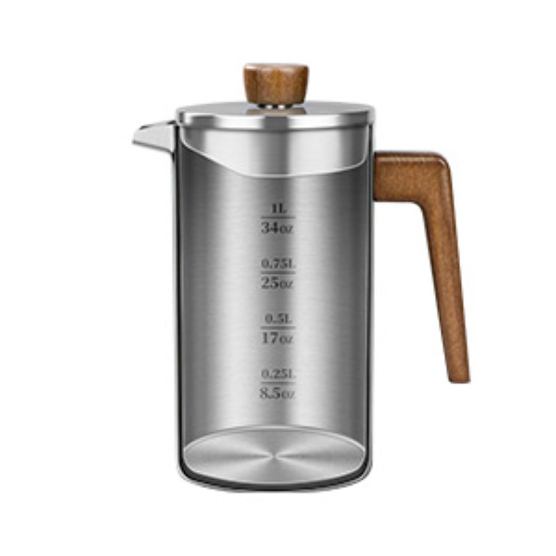 JUSTINLAU 1000ml RVS French Pr - Coffee Tea Pot recensie en prijs