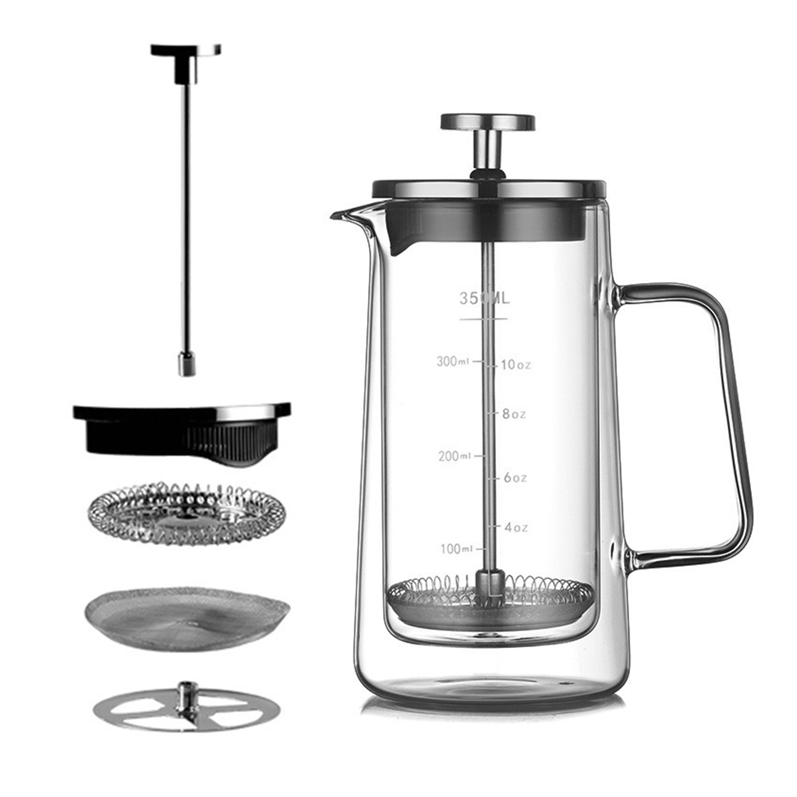 Dubbele lagen Franse perspot H - Coffee Tea Pot recensie en prijs