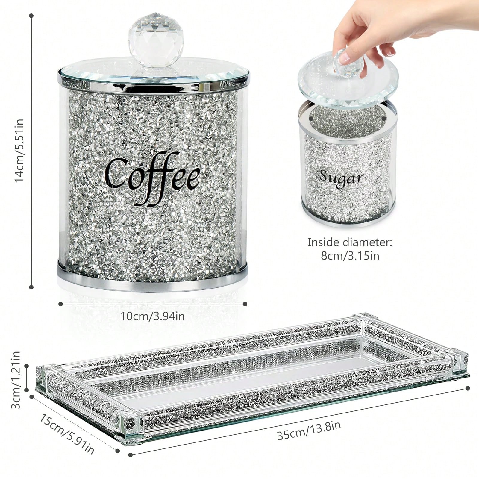 Koffie Suiker Thee Blikjesset  - Coffee Tea Jars recensie en prijs