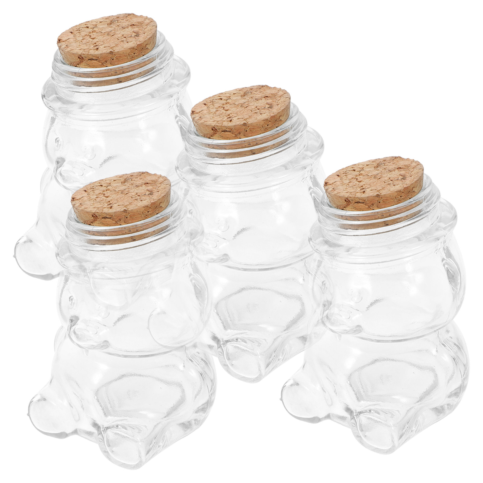 4-delige glazen snoepkruikense - Coffee Tea Jars recensie en prijs