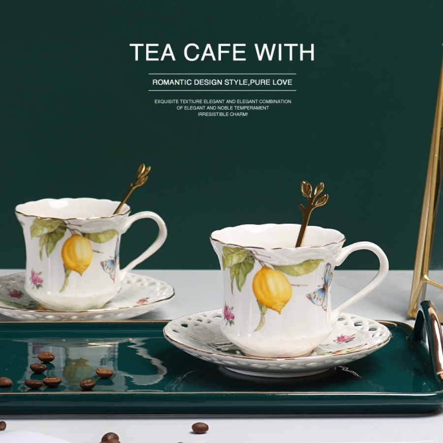 Europese stijl theekop set cit - Lemon Tea Coffee recensie en prijs