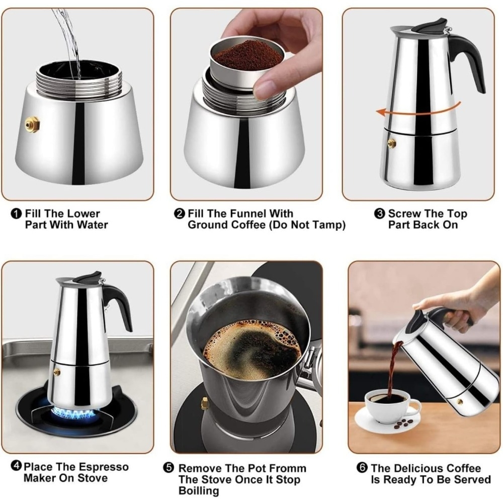 Mokka koffiepotten RVS espress - Coffee Tea Pot recensie en prijs